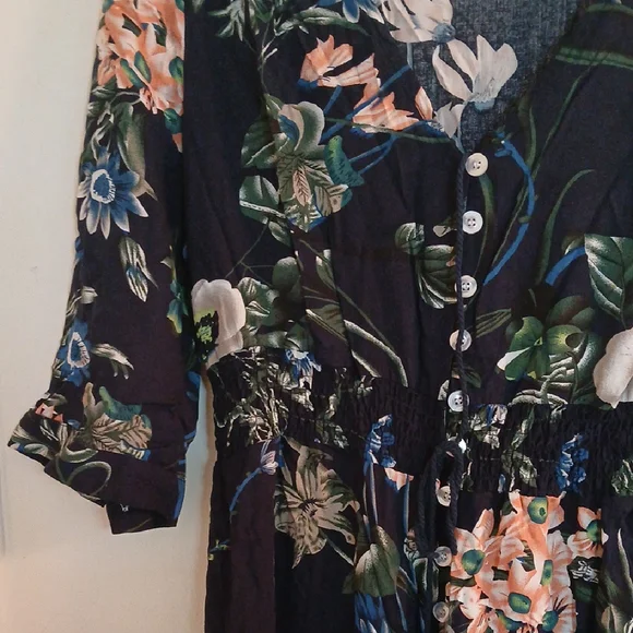 H&M Floral Bell Sleeve Maxi Sundress - Picture 5 of 12